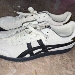 Onitsuka Tiger by Asics White and Black Athletic Shoes